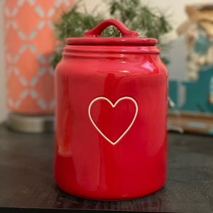 Rae Dunn heart canister